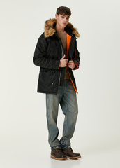 Парка Alpha Industries N-3B Slim Fit Black (Черная)