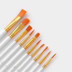 Набор кондитерских кисточек для декорирования «Слоновая кость», 10 шт