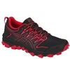 Кроссовки внедорожники Asics Gel FujiTrabuco 7 black-red мужские распродажа