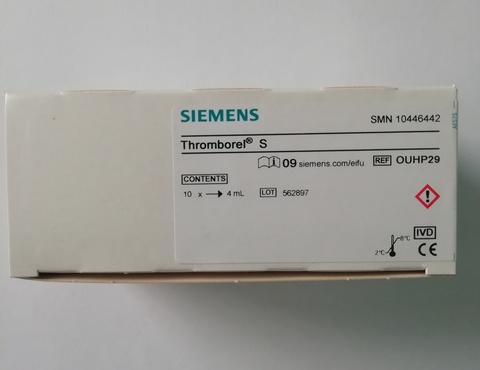 10446442 Тромборель S (Thromborel S ), 10 x 4 мл, арт. OUHP29 (10446442) - Siemens Healthcare Diagnostics Products GmbH, Германия (РУ: ФСЗ 2009/03943)