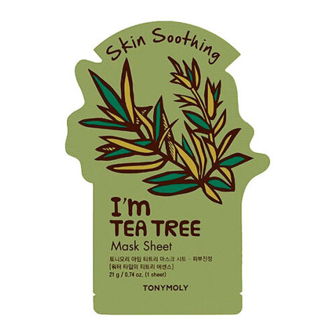 Tony Moly I'm Tea Tree Mask Sheet Skin Soothing - Успокаивающая тканевая маска с экстрактом чайного дерева