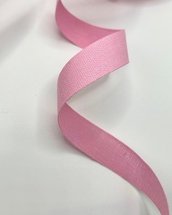 Киперная лента, цвет: розовый, ширина 17 мм