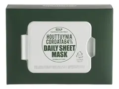 DERMA FACTORY Тканевая маска для лица с экстрактом хауттюйнии - Houttuynia Cordata 84% Daily Sheet Mask ,14шт