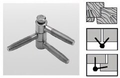 Петля ввёртная AGB E001401406 трёхштырьковая хром 14мм