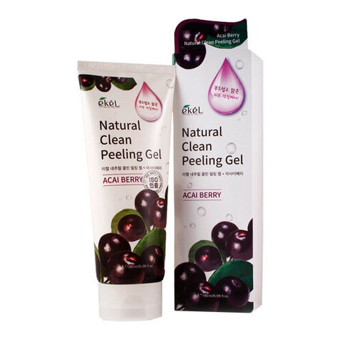 Ekel Natural Clean Peeling Gel Acai Berry - Пилинг-скатка с экстрактом ягод асаи