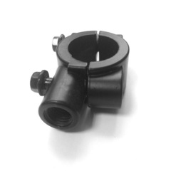 Универсальный крепеж на руль для зеркал / 10 мм / Черный