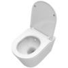 BelBagno BB5180CH-TOR/SC TRE-TOR Унитаз подвесной, безободковый, с системой смыва "Торнадо", с сиденьем soft close, BB5180CH-TOR/SC