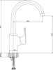 Aquanet AF410-41C AF410-41C Aquanet Magic, смеситель для кухни высокий, хром (237453)