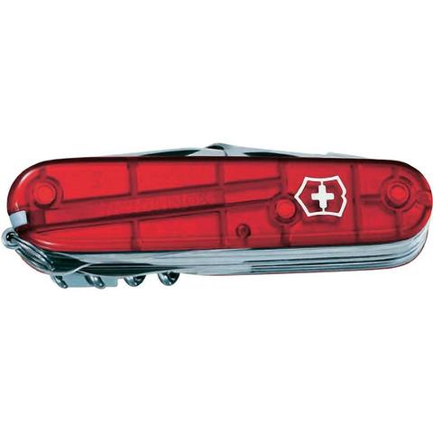 Нож перочинный Victorinox SwissChamp 91мм 33 функции прозрачный красный (1.6795.T)