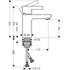 Смеситель для раковины однорычажный Hansgrohe Metris S 31068000