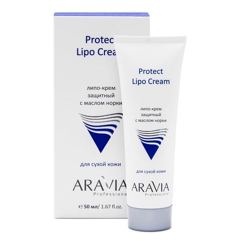 Липо-крем защитный с маслом норки Protect Lipo Cream, 50 мл, ARAVIA Professional
