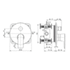 Смеситель встраиваемый на 2 потребителя Ideal Standard Connect Air A7035AA