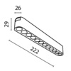 Трековый светильник Maytoni Points TR082-1-12W3K-M-B