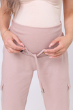 Спортивные брюки для беременных 16163 светлый визон