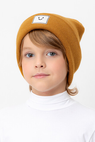 шапка  для мальчика  КВ 20397/ш/горчица