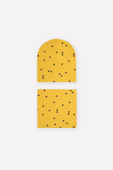 комплект  для мальчика  К 8125/желтый,треугольники