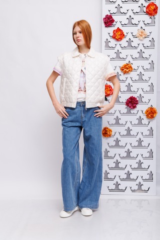 Peserico Easy Жилет стеганый ромбами