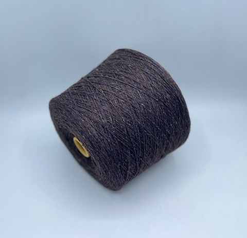 Filcom, Alba tweed plus 3/15 500м. 50%Кашемир 35%Шелк 15%Меринос,Темно-коричневый,твидовый, 37137