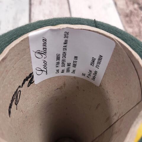 Кашемир гребенной Loro Piana SUPER CASH SFA 2/52 зеленый припыленный