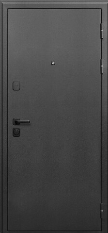 Теплая дверь входная Бронин Грань 100, 2 замка, 1,2 мм металл, (серебро антик+дуб темный) #2