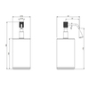 Gessi 65438#187 Venti20 Дозатор для жидкого мыла настольный, цвет: черный, фурнитура Aged Bronze