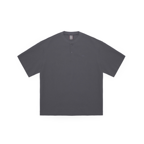 Футболка Blue Monte Waffle Knit Henley Short-Sleeve T-Shirt "Dayan Purple-Gray"