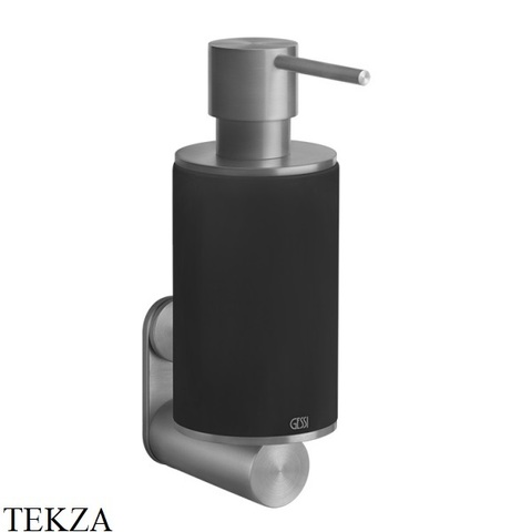 Дозатор для жидкого мыла или лосьона композит черный Steel Brushed Gessi 316 ACCESSORIES  54714/299