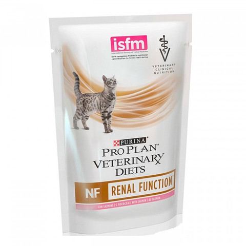 Purina Pro Plan NF Renal пауч для кошек при заболеваниях почек (лосось) 85 гр