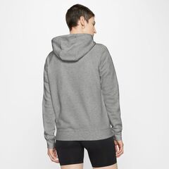 Женская толстовка Nike Sportswear Essential Hoodie FZ Fleece W - dark grey heather/white