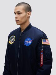 Бомбер Alpha Industries MA-1 NASA Rep. Blue (Синий)