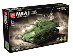 Конструктор Танк M3A1, 601 дет.