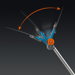 GRINDA GX-4000, длина 2-2,8 м, пила 350мм, рез до 30 мм, лезвия из нержавеющей стали, телескопический высоторез с пилой, PROLine (424530)