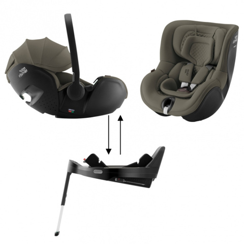 Комплект 3в1 BABY-SAFE PRO + VARIO BASE 5Z + DUALFIX 5Z LUX | Urban Olive