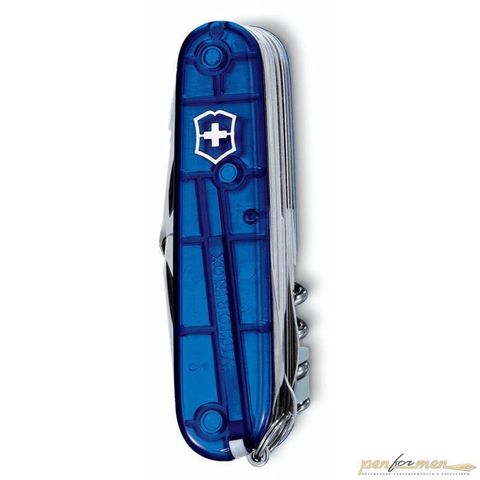 Нож перочинный Victorinox SwissChamp 91мм 33 функции прозрачный синий (1.6795.T2)