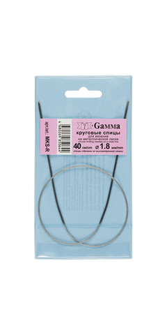 Спицы круговые Gamma MKS-R 40см, №1,8