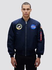 Бомбер Alpha Industries MA-1 NASA Rep. Blue (Синий)