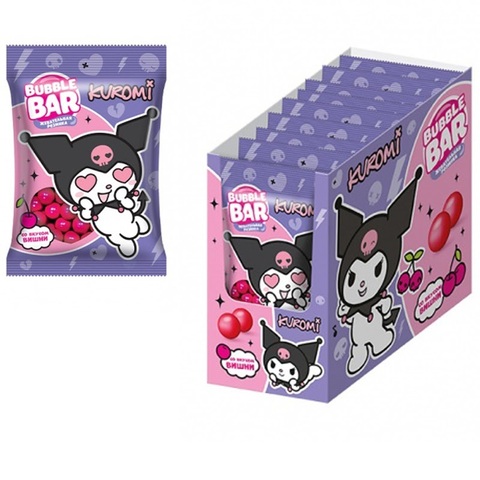 KUROMI BUBBLE BAR Жевательная резинка 1кор*6бл*24шт, 40г.