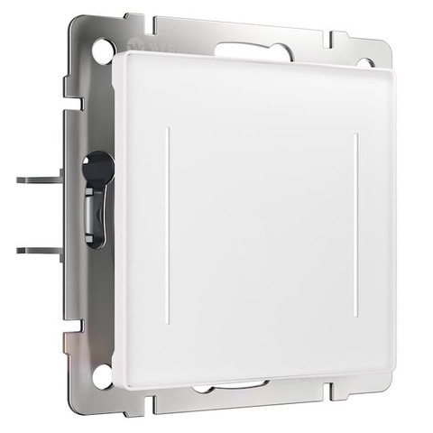 Умный выключатель сенсорный Soft-touch/Wi-Fi, двухклавишный с подсветкой. Цвет Белый. Werkel(Веркель). Встраиваемые механизмы. a064140 / W4523001