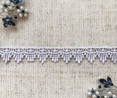 Кружево плетеное, ш. 1,9 см, белый