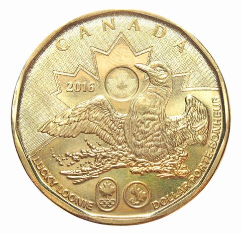 1 доллар Утка, Олимпиада в РИО 2016 год, Канада. UNC