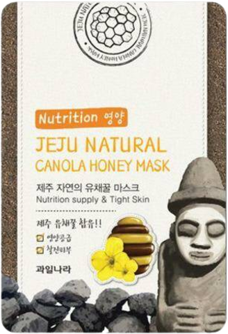 Welcos Kwailnara Jeju Маска тканевая Jeju Nature's Canola Honey Mask