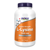 L-лизин 1000мг, Double Strength L-Lysine, Now Foods, 250 таблеток 1