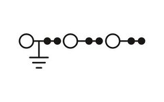 PTIO-IN 2,5/4-PE OG-Клеммный модуль для подключения датчиков и исполнительных элементов