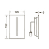 TECE 9242082 TECEfilo-Velvet Urinal Лицевая панель, черная
