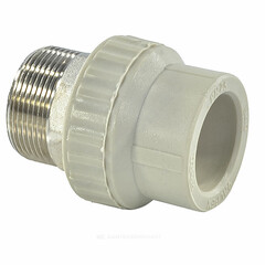 Муфта PP-R комбинированная под ключ серая Дн 40х1 1/2" НР VALFEX 10135240Г