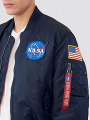 Бомбер Alpha Industries MA-1 NASA Rep. Blue (Синий)