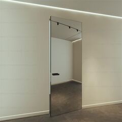 Купить Скрытая дверь Diamond Invisible Al алюминиевая кромка с зеркалом с одной стороны и покрытие Egger с другой