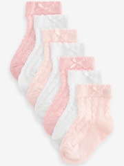 Носки для малышей Next N20-148, 7 шт., Белый, Розовый