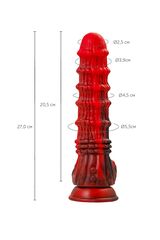 Силиконовый вибратор Monster Tops - 27 см. - 