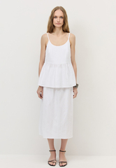 Юбка на резинке из фактурного хлопка